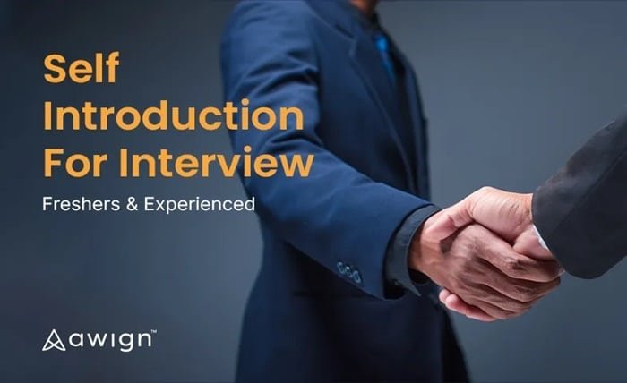 self introduction for interview fresher